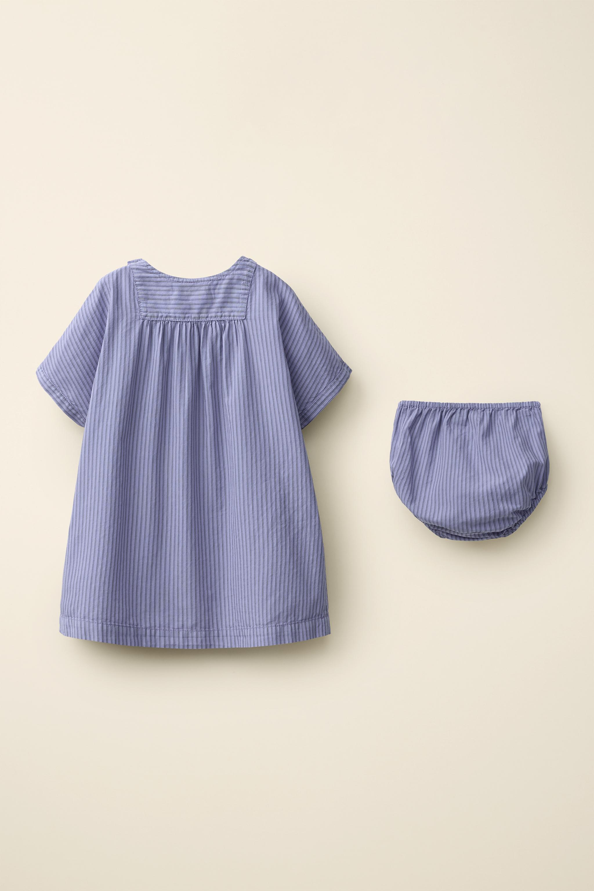 STRIPED DRESS AND BLOOMERS CREATED BY CARAMEL LONDON X ZARA
